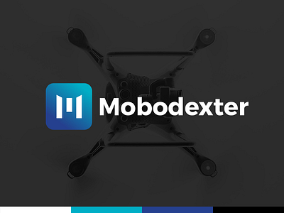 Mobodexter branding color palette devices drones identity iot logo technology