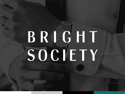 Branding: Bright Society branding color palette high end fashion high fashion identity jewelry logo watches