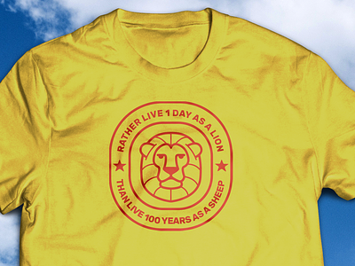 1 Day As a Lion... T-Shirt leo leo season logo t shirt t shirt art
