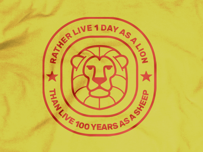 1 Day As a Lion Detail branding design t shirt art t shirt t-shirt art t-shirt leo season leo logo