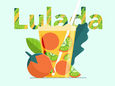 Lulada colombia design fruit illustration juice nature plants procreate smothies textures