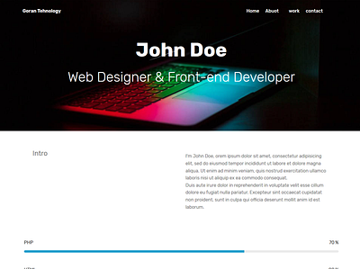 Cv Templates css3 design html5 javascript web