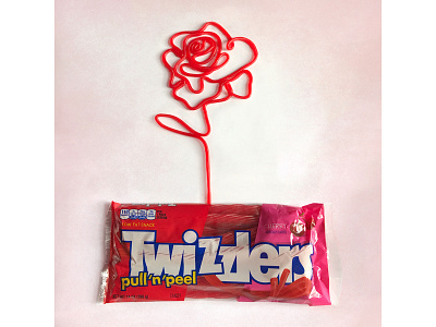 Twizzlers Rose design illustration photography
