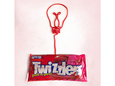 Twizzlers Light Bulb design illustration photography