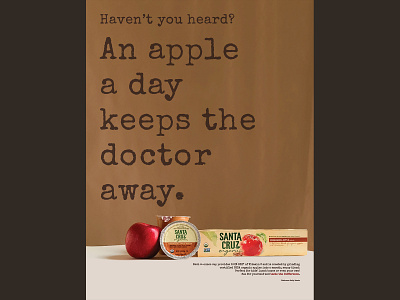 An Apple A Day design photography typography