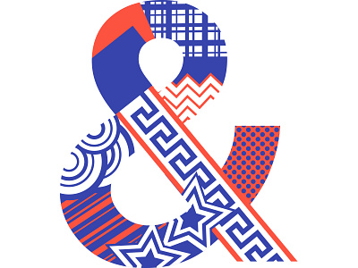 Ampersand design illustration typography