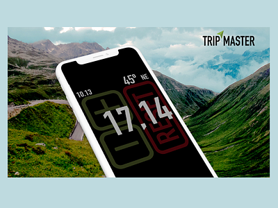 Trip Master · Roadbook navigation logodesign mobile app motorbike navigation roadbook ui design ux design