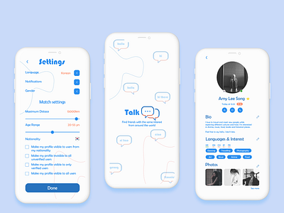 Account Settings for mobile logo ui ux uidesign userinterface