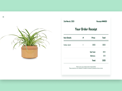 Day 017- Email receipt. dailyui design landing page ui ux uidesign userinterface