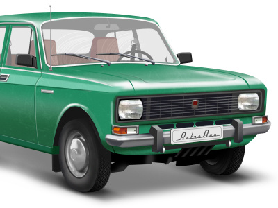 Moskvich 2140 car icon illustration moskvich retro