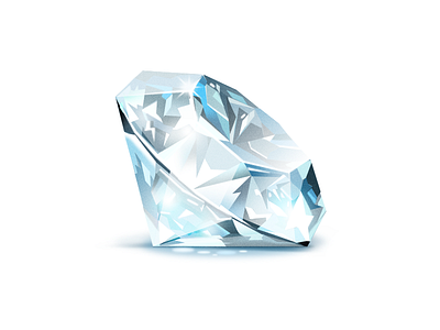 Diamond blue concept diamond game gem icon illustration light luxury rich treasure white
