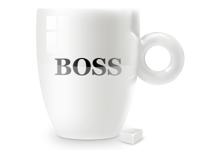 Cup boss coffe cup icon sugar tea white