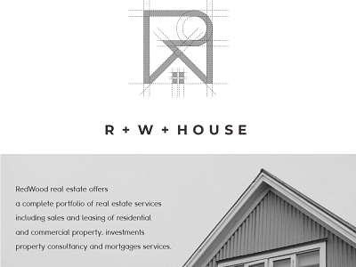 REDWOOD branding design home home logo house logo identity logo logos luxury minimal logo realestate simple logo