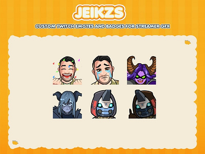 Custom emotes for twitch, youtube, discord and facebook character emoji character sticker custom emotes twitch discord emotes facebook emotes twitch sub emotes twitchemotes unique emotes youtube emotes