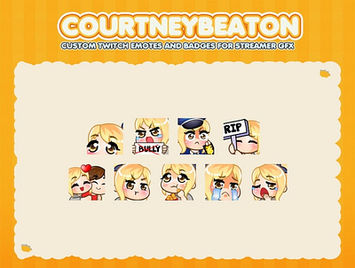Custom emotes for twitch, youtube, discord and facebook custom emotes twitch cute girl emotes discord emotes emotes for twitch facebook emotes girls emoji sub emotes twitch sub emotes unique emotes youtube emotes