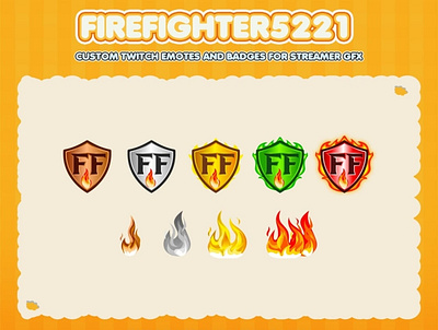 Custom emotes for twitch, youtube, discord and facebook custom badges custom emotes twitch discord emotes facebook emotes fire badges loyalty badges sub badges twitch badges twitch bit badges youtube emotes