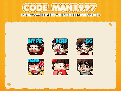 Custom emotes for twitch, youtube, discord and facebook