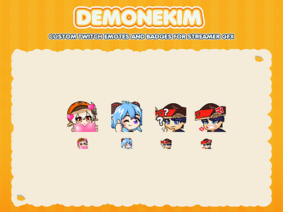 Custom emotes for twitch, youtube, discord and facebook