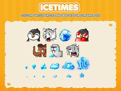 Custom emotes for twitch, youtube, discord and facebook animal emotes custom emotes twitch cute animal emotes cute penguin eotes discord emotes facebook emotes penguin emotes twitch emotes youtube emotes