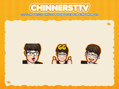 Custom emotes for twitch, youtube, discord and facebook chibi guy emotes custom twitch emotes cute chibi emotes cute emotes discord emotes facebook emotes gamers emotes gg emotes guy emotes human emotes pog emotes