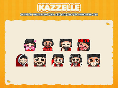 Custom emotes for twitch, youtube, discord and facebook black hat emotes chibi guy emotes custon twitch emotes cute chibi emotes cute emotes discord emotes gamers emotes guy emotes human emotes youtube emotes