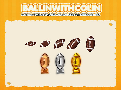 Custom emotes for twitch, youtube, discord and facebook brown badges brown football badges facebook badges foottball badges gold trophy badges trophy badges twitch footballl badges unique brown badges youtube badges
