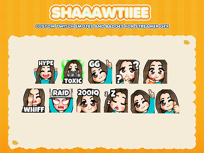 Custom emotes for twitch, youtube, discord and facebook chibi girls emotes custom twitch emotes cute emotes cute girls emotes discord emotes gamers emotes girls emotes human emotes twitch emotes youtube emotes