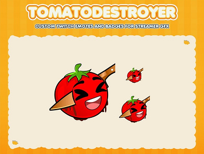 Custom emotes for twitch, youtube, discord and facebook custom emotes twitch cute emotes cute tomato discord emotes emotes design red emotes tomato emotes twitch emotes youtube emotes