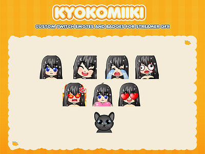 Custom emotes for twitch, youtube, discord and facebook custom twitch emotes cute girls emotes discord emotes facebook emotes twitch emotes youtube emotes