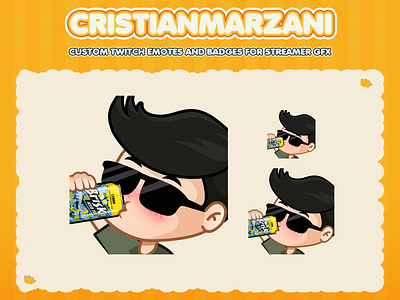 Custom emotes for twitch, youtube, discord and facebook chibi emotes chibi guy emotes cool guy emotes custom emotes twitch cute emotes cuy emotes design gamers emotes guy emotes human emotes twitch emotes