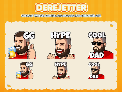Custom emotes for twitch, youtube, discord and facebook cheers emotes cool guy emotes custom emoyes twitch cute guy emotes gg emotes guy emotes hype emotes twitch emotes