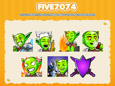 Custom emotes for twitch, youtube, discord and facebook commission emotes custom sub emotes custom twitch emotes cute goblin emotes discord emotes emotes design goblin emotes green emotes twitch emotes youtube emotes