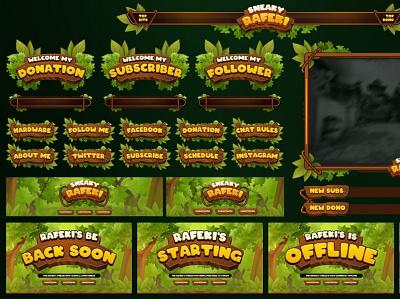 CUSTOM ANIMATED TWITCH OVERLAY PACKAGE/STREAM PACKAGE customoverlay customtwitchalerts customtwitchoverlay customtwitchscreen cuteoverlay overlaypackage streamoverlay streamscreen twitchpackage twitchpanels