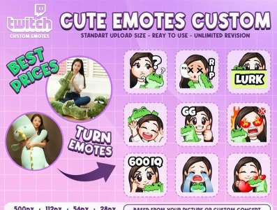 TWITCH EMOTES AND BADGES cartoon emotes chibi twitch emotes custom chibi emotes custom cute emotes custom twitch emotes cute chibi emotes pastel twitch emotes pink twitch emotes twitch emotes twitch emotes custom