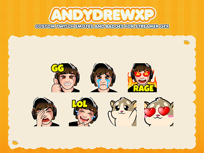 TWITCH EMOTES AND BADGES