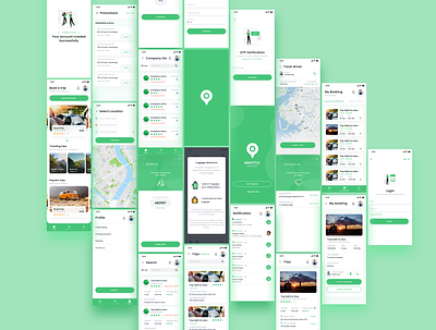 Mobile Trip app design icon mobile design