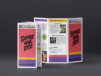 Ministries trifold brochure