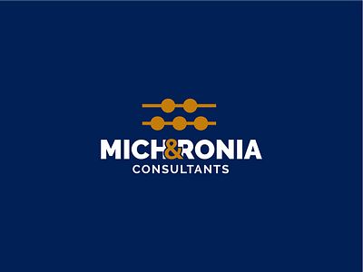 Mich & Ronia Consultants Branding branding design graphic design icon logo typography