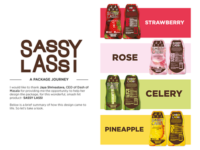 Sassy Lassi artwork design drink icons packaging print product