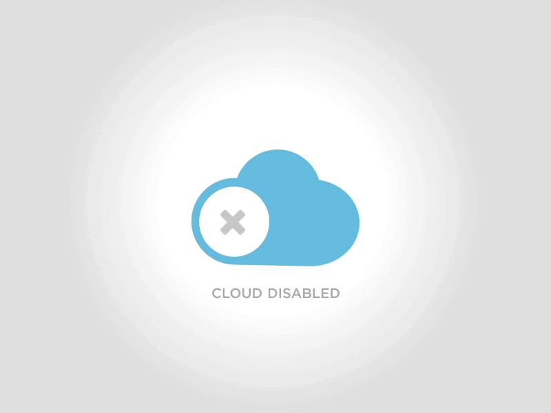 Cloud Toggle - GIF ae after effects ai animation buttons gif icon iconography illustrator switch toggle vector