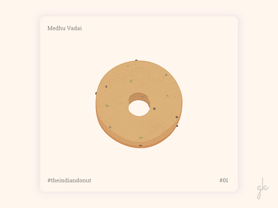 Day 01 of 30 days Vadai Challenge 30days challenge food illustration india indian south vadai