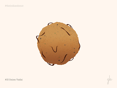 #16 Onion Vadai 30days challenge food illustration india indian south vadai