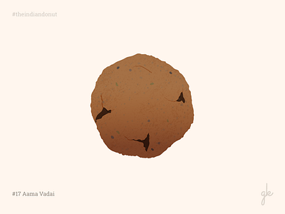 #17 Aama Vadai 30days challenge food illustration india indian south vadai