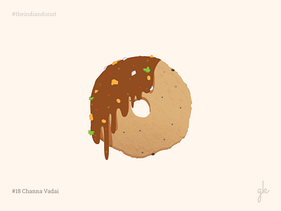 #18 Channa Vadai 30days challenge food illustration india indian south vadai