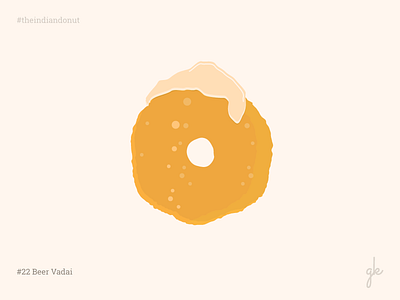 #22 Beer Vadai 30days challenge food illustration india indian south vadai