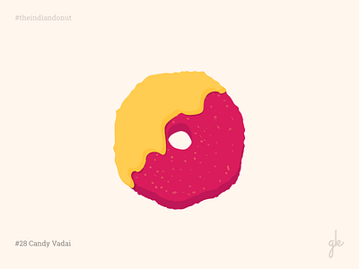 #28 Candy Vadai 30days candy challenge food illustration india indian south vadai