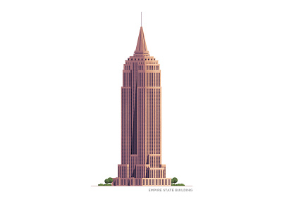 Empire State Building - New York City building empire state building illustration illustrator newyork ny photoshop series stipple