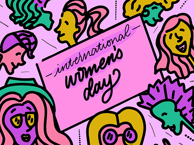 International Women’s Day color design illustration procreate women