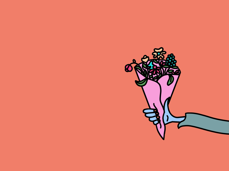 Virtual Flowers for You! by Gilmore on Dribbble