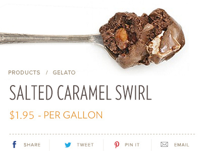 Product Page chocolate dessert gelato media nova proxima share social